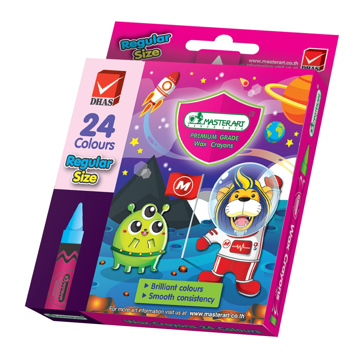 มาสเตอร์อาร์ต สีเทียนขนาดกลาง 24 สี