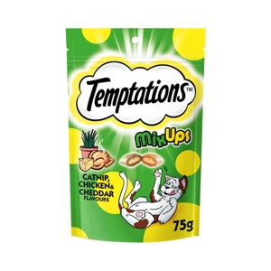 TEMPTATIONS Mix Ups Cat Treat Stuffed with Catnip Chicken and Cheddar Flavor 75 g.
