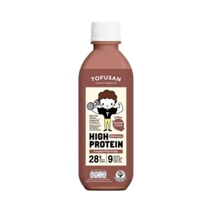 Tofusan Organic Soy Milk High Protein 0percent Sugar Dark Chocolate 350ml.