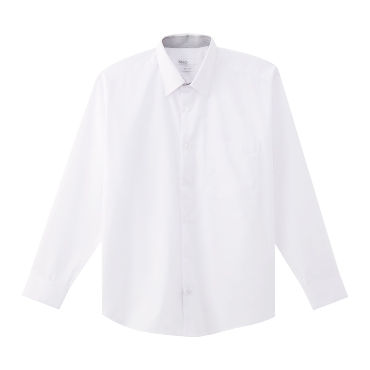 เบสิโค เสื้อเชิ้ตแขนยาว สำหรับผู้ชาย รุ่น FTYN25Q4MM006 สีขาว
