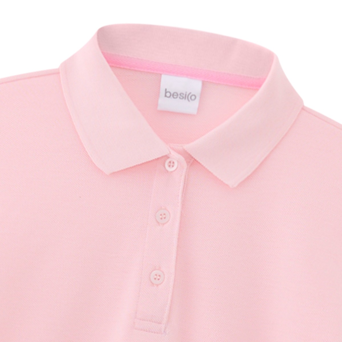 เบสิโค เสื้อโปโลผู้หญิง สีชมพู_2