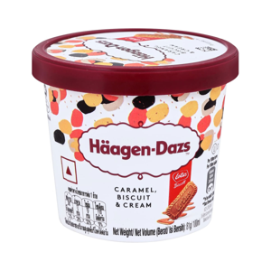 Haagen Dazs Caramel Biscuit&Cream Ice Cream Cup 81g.