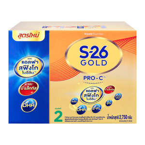 เอส-26 โกลด์ โปร-ซี นมผงดัดแปลงสูตรต่อเนื่องสำหรับทารกและเด็กเล็ก ช่วงวัยที่ 2 ขนาด 2750 ก._thumbnail