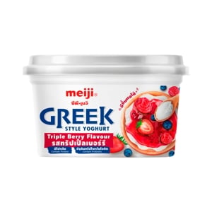 Meiji Greek Style Yoghurt Triple Berry Flavour 500g.