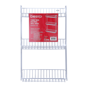 BESICO 3-Tier Wall Shelf Gray Color Model 7033