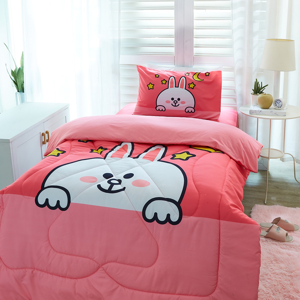 ไลน์ เฟรนส์ ชุดเครื่องนอน 3.5 ฟุต 4 ชิ้น พร้อมผ้านวม 60 x 80 นิ้ว_7