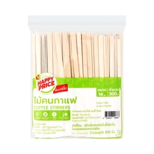 บิ๊กซี แฮปปี้ ไพรซ์ ไม้คนกาแฟ 14 ซม. 300 ชิ้น