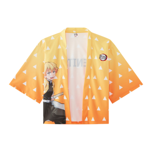 เบสิโค x ดาบพิฆาตอสูร เสื้อคลุมพิมพ์ลายอากาสึมะ เซ็นนิตสึ สำหรับเด็กผู้ชาย รุ่น FMAR2302LB020 สีเหลือง_thumbnail_2