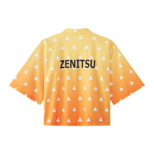 เบสิโค x ดาบพิฆาตอสูร เสื้อคลุมพิมพ์ลายอากาสึมะ เซ็นนิตสึ สำหรับเด็กผู้ชาย รุ่น FMAR2302LB020 สีเหลือง_thumbnail_3