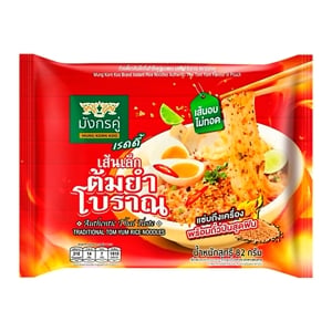 Double Dragon Instant Rice Noodles Authentic Thai Tom Yum Flavour 82g.