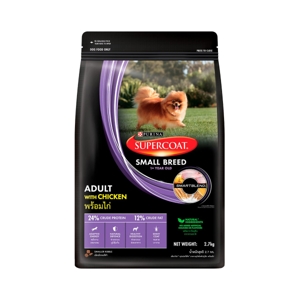 SUPERCOAT Dog Food Chicken Flavor for Adult Small Breed 2.7 kg.