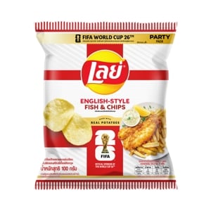 Lays Party Pack English Fish N Chips 100g.
