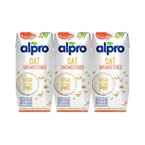 Alpro Oat UHT Unsweet 180ml. Pack 3