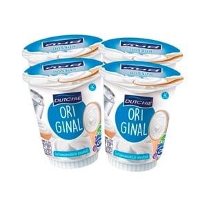 DUTCHIE Yogurt Natural Flavor 135 g. Pack 4
