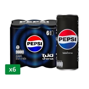 เป๊ปซี่ แมกซ์ ไม่มีน้ำตาลกระป๋อง 325มล. x 6 ชิ้น_thumbnail