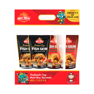 MOMIN Crispy Fish Skin Mix 75 g. 3 Free 1