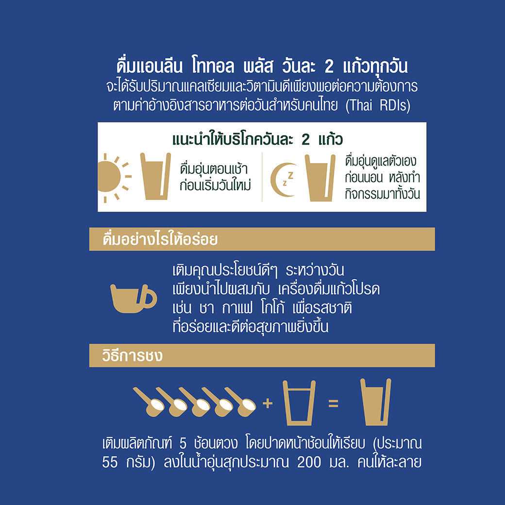 ชุดของขวัญแอนลีน โททอล พลัส เครื่องดื่มนม กลิ่นวานิลลา 400 ก. x 2 ชิ้น_3