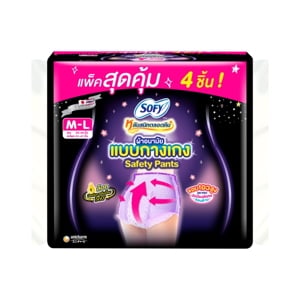 Sofy Lab Sanid Talord Khuen Sanitary Napkin Safety Pants M L 4pcs.