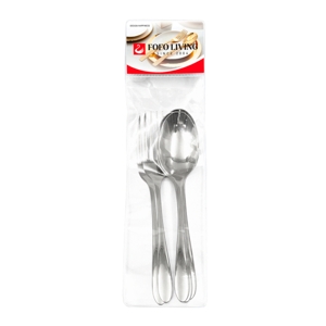 FOFO Classic Silver Spoon Fork 3 Pair