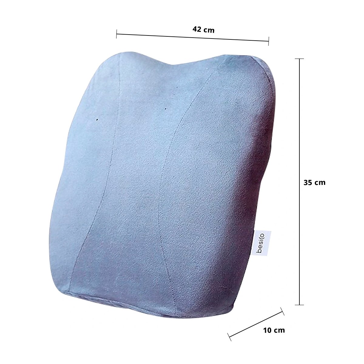 เบสิโค เบาะรองหลัง รุ่น PTAU07 สีเทา_7