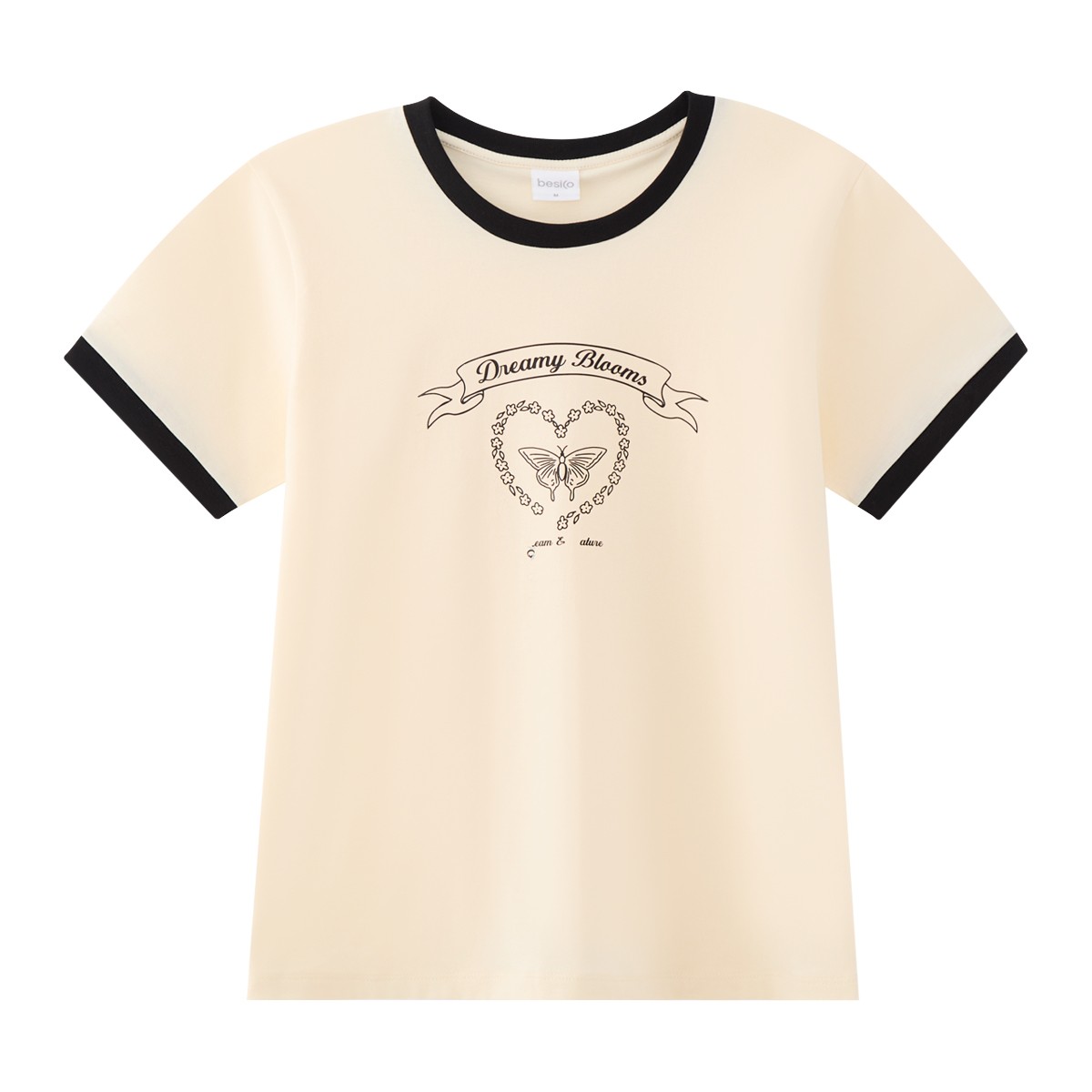 เบสิโค เสื้อยืด สำหรับผู้หญิง รุ่น FASL25Q4LC031 สีเบจ