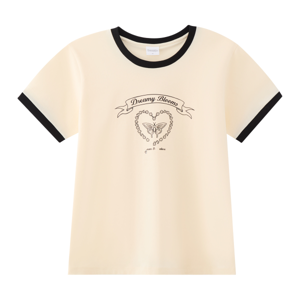 เบสิโค เสื้อยืด สำหรับผู้หญิง รุ่น FASL25Q4LC031 สีเบจ_thumbnail