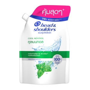 Head&Shoulders Cool Menthol Shampoo Refill 380ml.