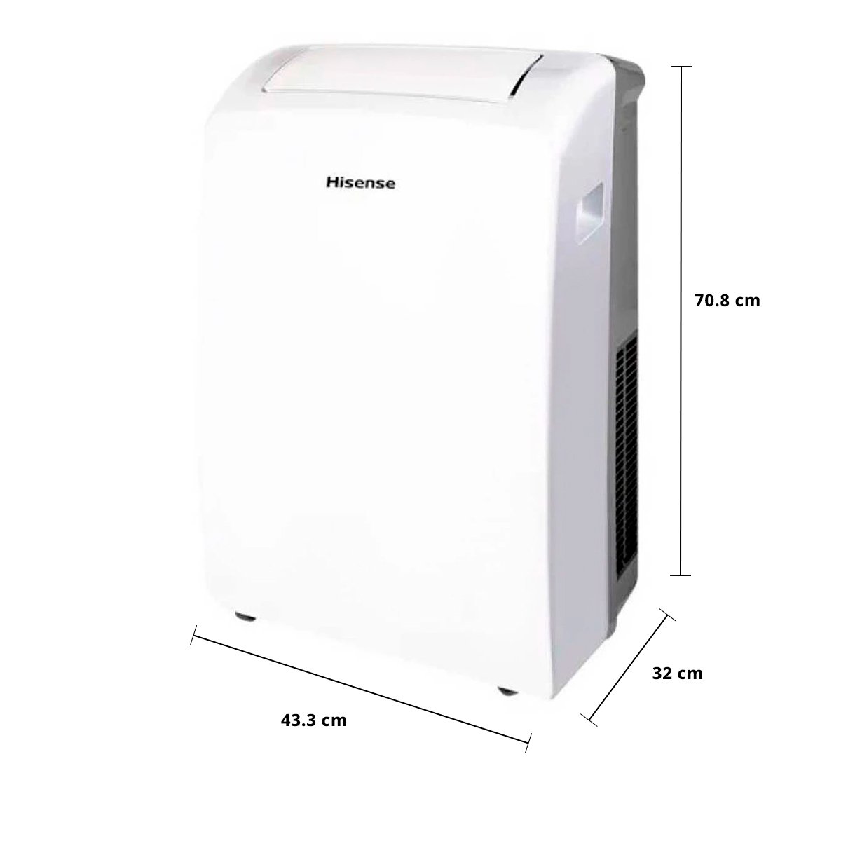 ไฮเซ่นส์ เครื่องปรับอากาศเคลื่อนที่ รุ่น AP-12CR4RNXS00 12000 BTU สีขาว_6