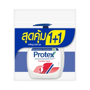 โพรเทคส์ สบู่เหลวล้างมือ สูตรแฟมิลี่ 250 มล. แพ็คคู่