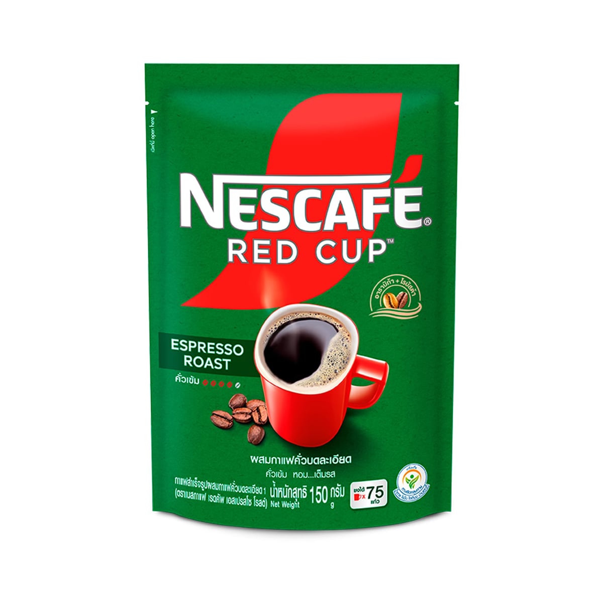 เนสกาแฟ เรดคัพ เอสเปรสโซ่ โรสต์ กาแฟสำเร็จรูปผสมกาแฟคั่วบดละเอียด 150 ก.