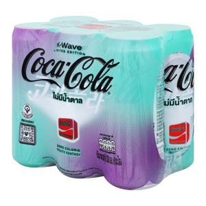 โคคา-โคล่า โค้ก เค-เวฟ ฟรุตตี้ แฟนตาซี น้ำอัดลมสูตรไม่มีน้ำตาล 330 มล. x 6 ชิ้น_thumbnail_7
