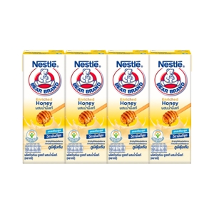 BEAR BRAND Enrich Honey NutriStrong UHT Milk with Authentic Honey 170 ml. X 4 units