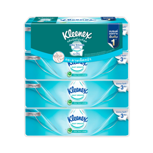 Kleenex Silky Smooth Soft Box Facial Tissue 70sheets Pack 4