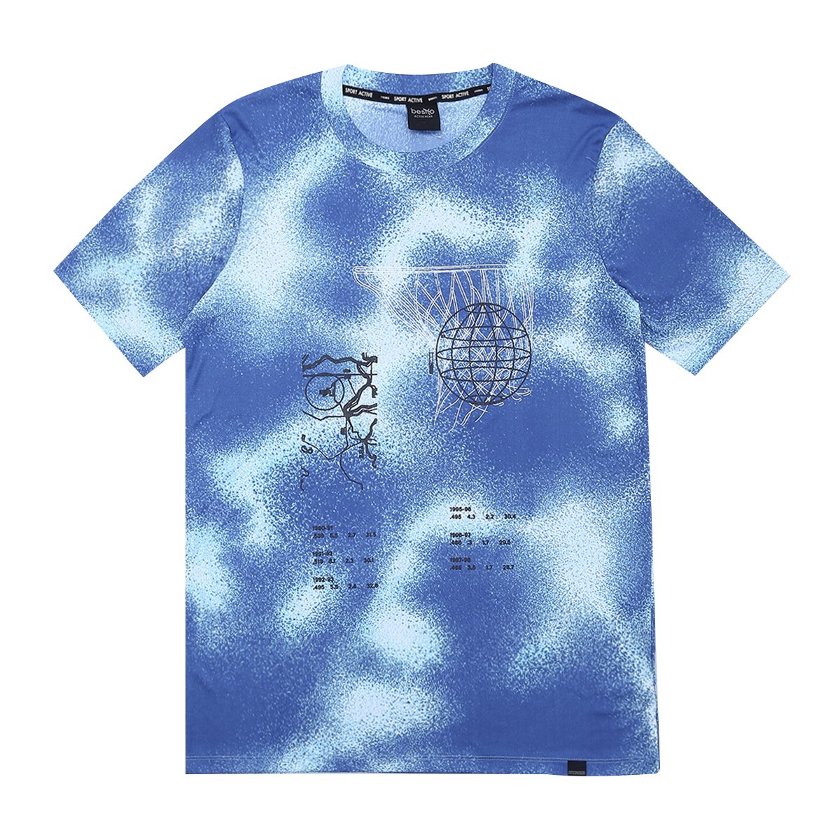 เบสิโค เสื้อแขนสั้นพิมพ์กระจาย รุ่น FSWN24Q2MS002