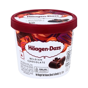 Haagen Dazs Belgian Chocolate Ice Cream Cup 81g.