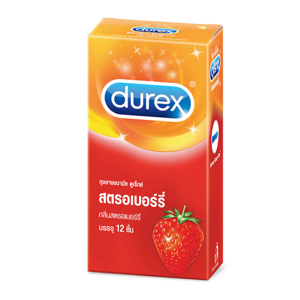 ดูเร็กซ์ ถุงยางอนามัย กลิ่นสตรอว์เบอร์รี่ ขนาด 52.5 บรรจุ 12 ชิ้น_thumbnail_2