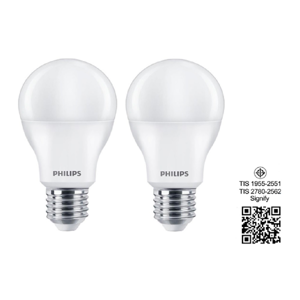 ฟิลิปส์ หลอดไฟ LED 9W รุ่น Essential LED bulb แพ็ค 2 แสงขาว_thumbnail_1