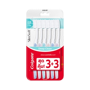 Colgate Slim Soft Deep Clean Ultra Soft Toothbrush Pack 6