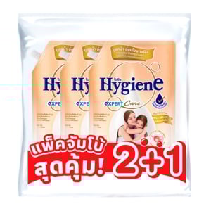 ไฮยีน เอ็กซ์เพิร์ท แคร์ น้ำยาปรับผ้านุ่มสูตรเข้มข้นพิเศษ เลิฟ ทัช 1000 มล. แพ็ค 2+1_thumbnail