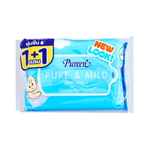PUREEN Baby Wipes PURE&MILD 30 Sheets Pack 1+1