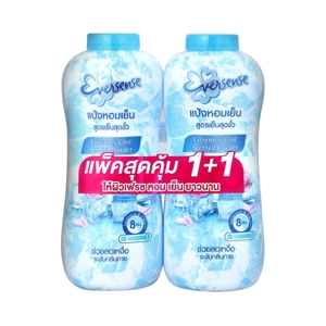 เอเวอร์เซ้นส์ แป้งหอมเย็น สูตรเย็นสุดขั้ว สีฟ้า 280 ก. แพ็คคู่
