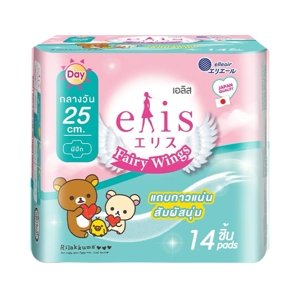 ELIS Fairy Wings Sanitary Pad with Wings Size 25 cm. 14 pcs