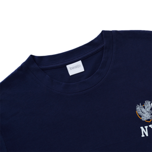 เบสิโค เสื้อยืด ปักลาย NYC สำหรับผู้ชาย รุ่น BCHS24Q2YM102 สีกรมท่า_thumbnail_2