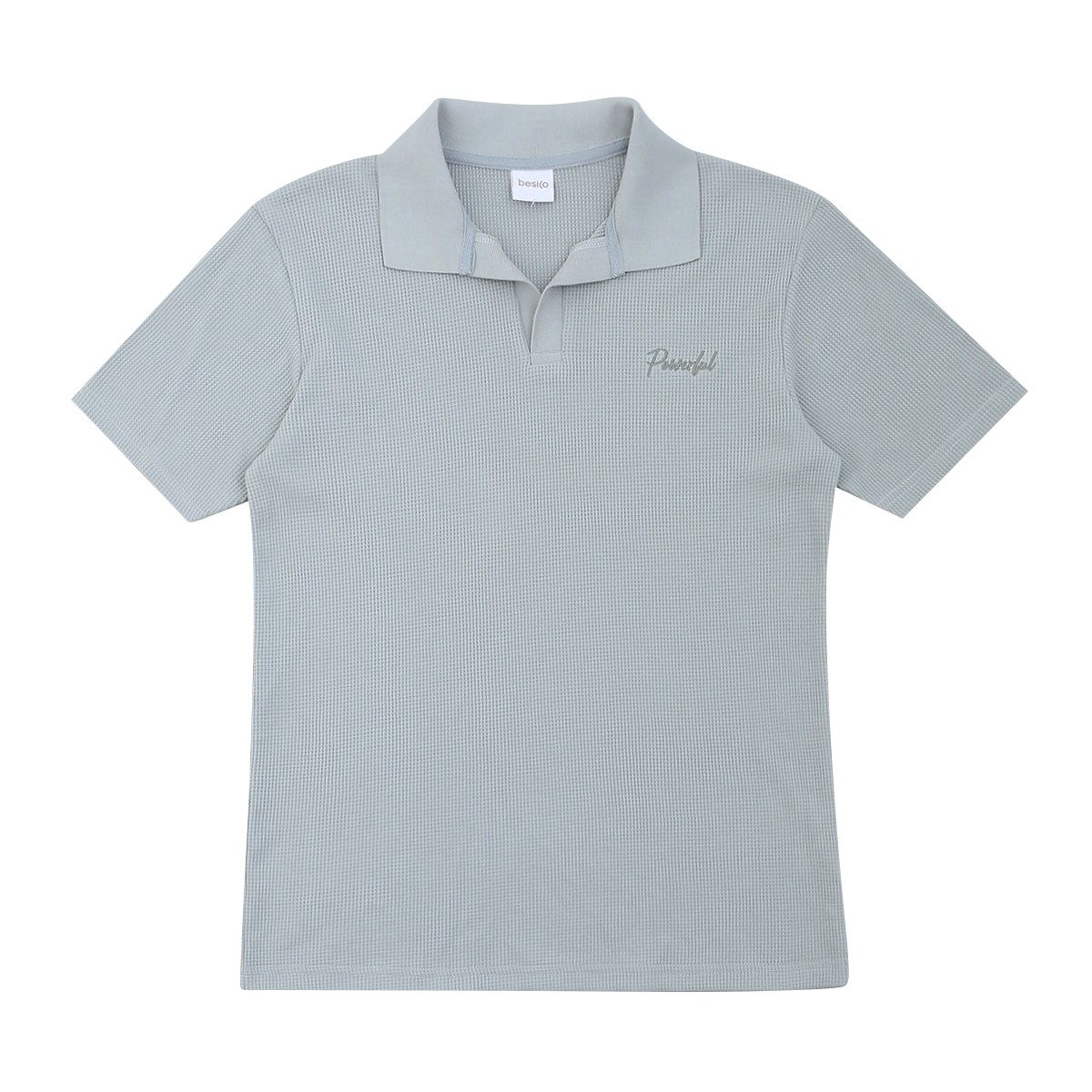 เบสิโค เสื้อโปโลแขนสั้นผ้าวาฟเฟิล สำหรับผู้ชาย รุ่น FSWN24Q2MM010