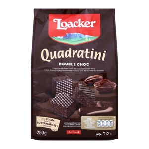 Loacker Quadratini Double Choc  250g