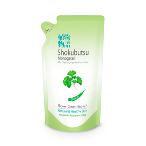SHOKU ครีมอาบน้ำ ขาวเขียว 500 มล.ถุงเติม
