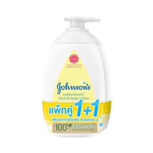 จอห์นสัน คอตตอน ทัช เฟซ แอนด์ บอดี้ โลชั่น 500 มล. x 2 ชิ้น