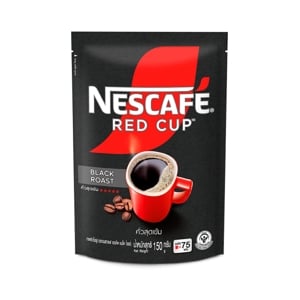 Nescafe Red Cup Black Roast Instant Coffee Mixed with Finely GndRoastedDoy 150g.