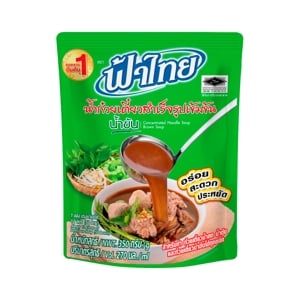 ฟ้าไทย น้ำก๋วยเตี๋ยวสำเร็จรูปเข้มข้น แบบน้ำข้น 350 ก._thumbnail_1