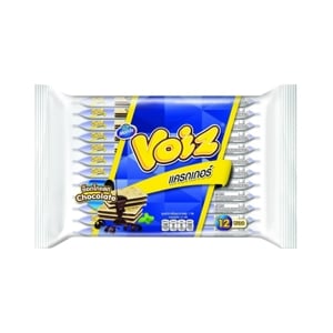 VOIZ Crackers Stuffed Cream Chocolate Flavor 24 g. Pack 12